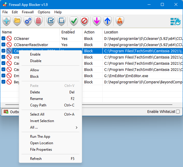 Firewall App Blocker (Fab) 