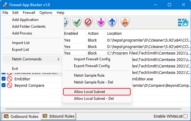 Firewall App Blocker (Fab) 