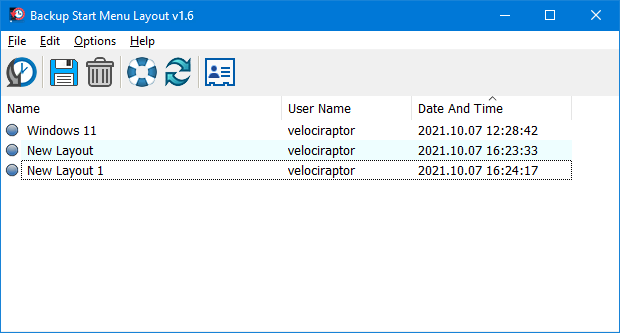 Backup Start Menu Layout v1.6