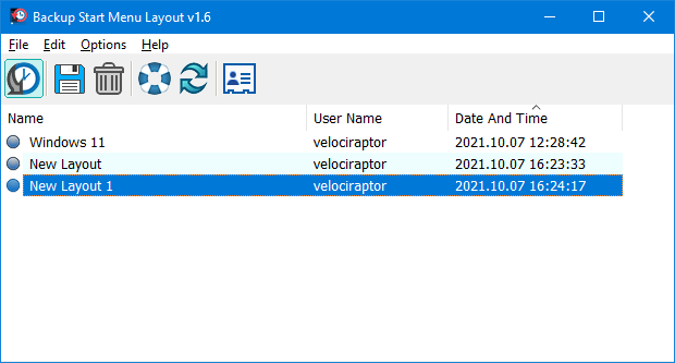 Backup Start Menu Layout v1.6