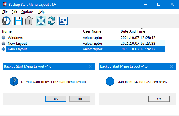 Backup Start Menu Layout v1.6