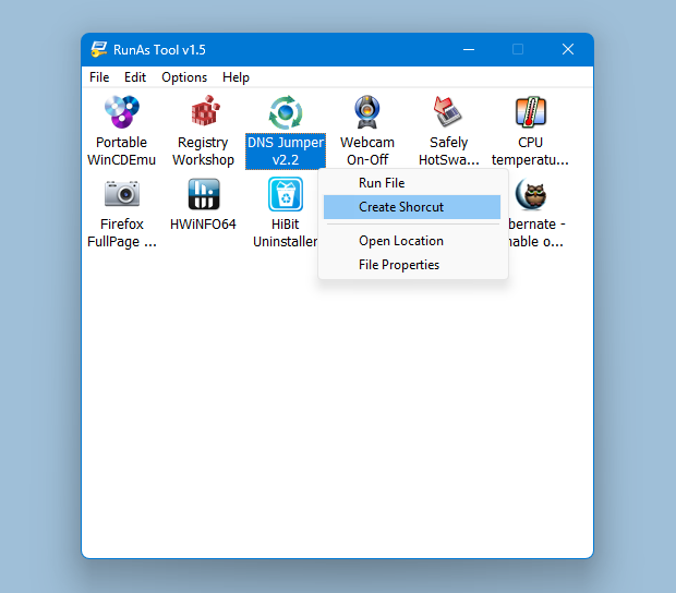 RunAsTool v1.5