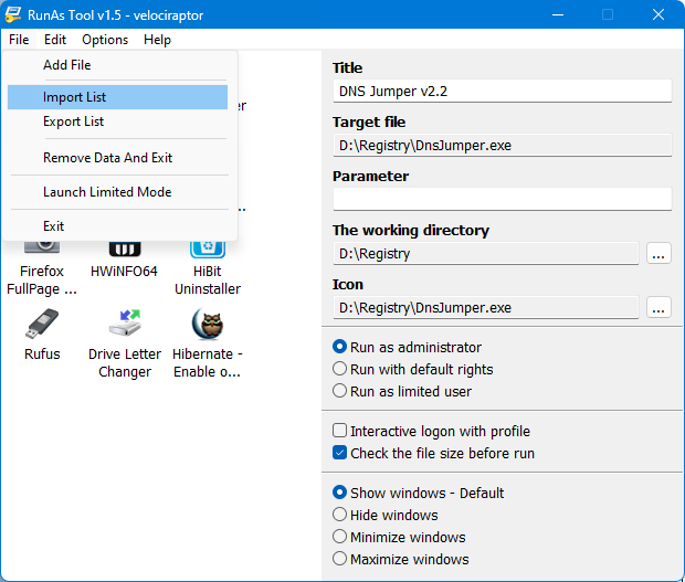 RunAsTool v1.5