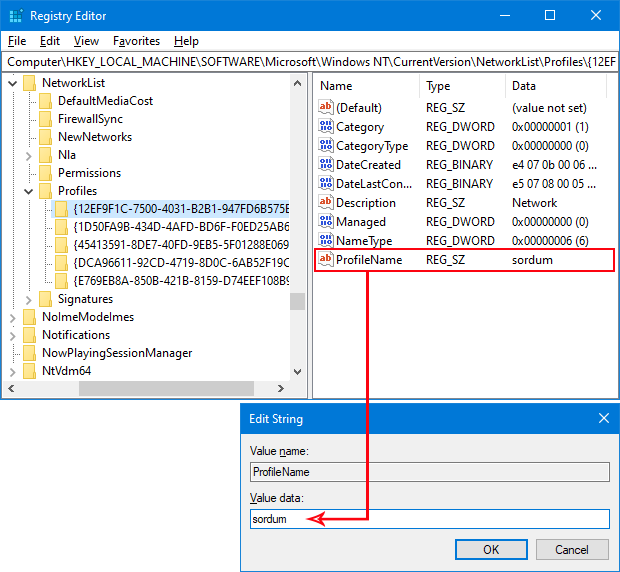 Network Profile Name Changer v1.3