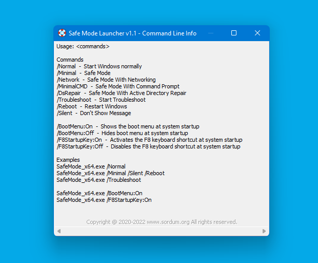 Safe Mode Launcher v1.1