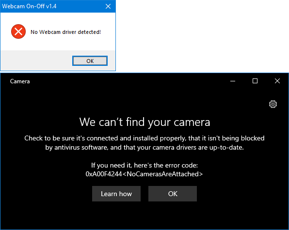 WebCam On-Off v1.4
