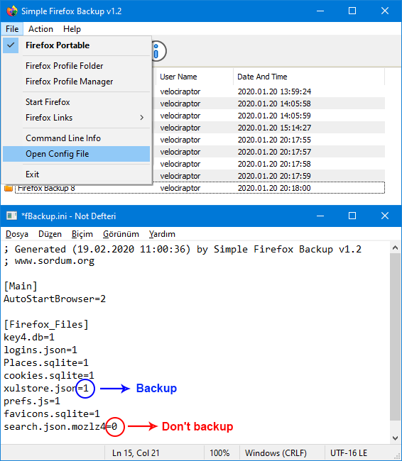 Simple Firefox Backup v1.2