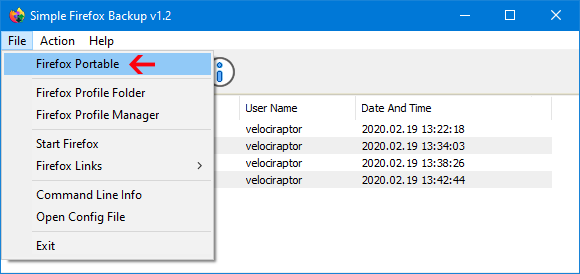 Simple Firefox Backup v1.2