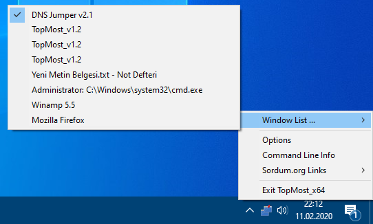 Window TopMost Control v1.2