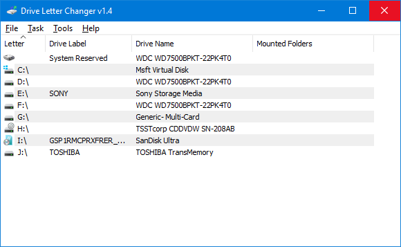 Drive Letter Changer v1.4