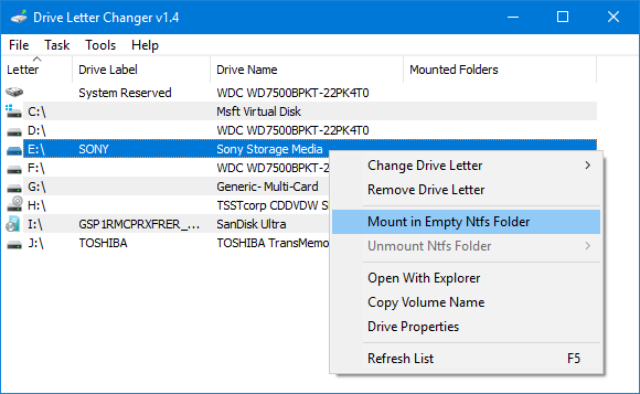 Drive Letter Changer v1.4