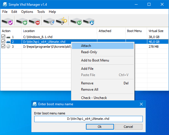 Simple VHD Manager v1.4