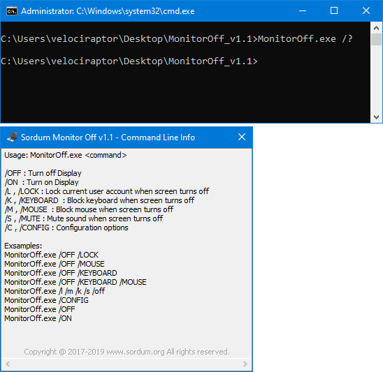 Sordum Monitor Off v1.1