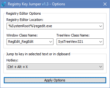 Registry Key Jumper v1.3