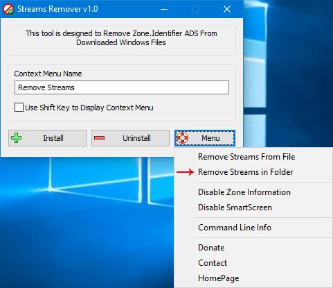Streams Remover v1.0
