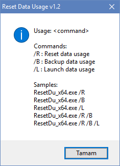 Reset Data Usage v1.2