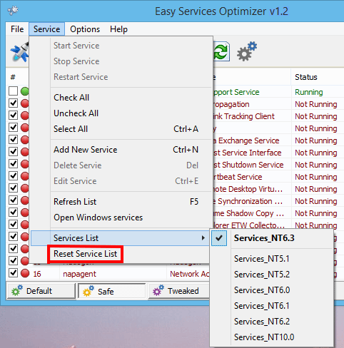 Easy Service Optimizer v1.2