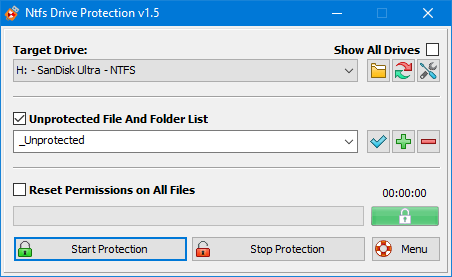Ntfs Drive Protection v1.5
