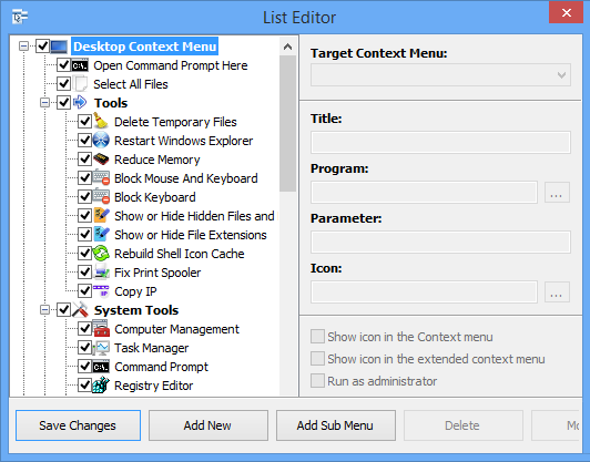 Easy Context Menu v1.6