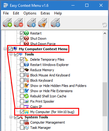 Easy Context Menu v1.6