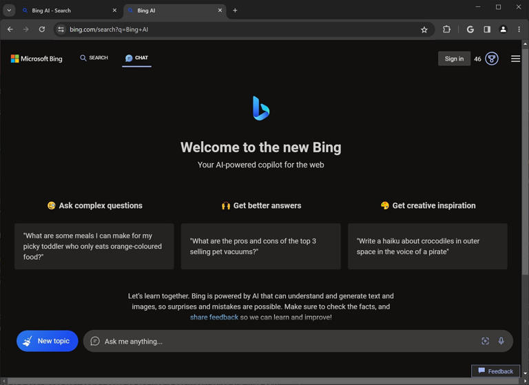 Bing AI