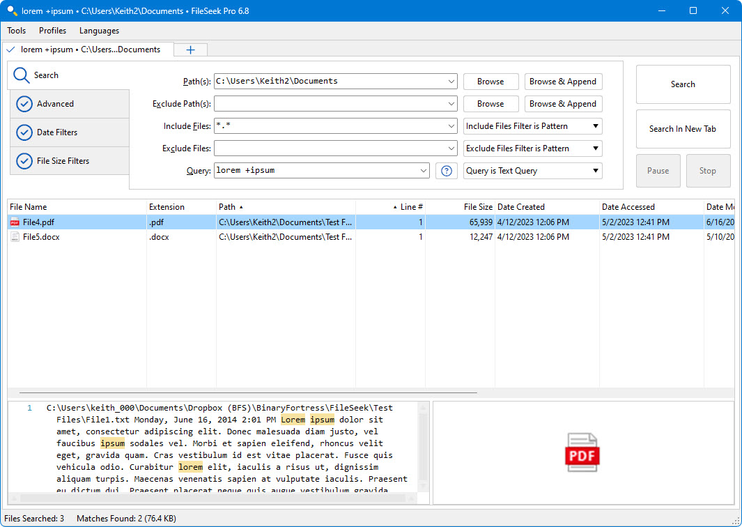 FileSeek
