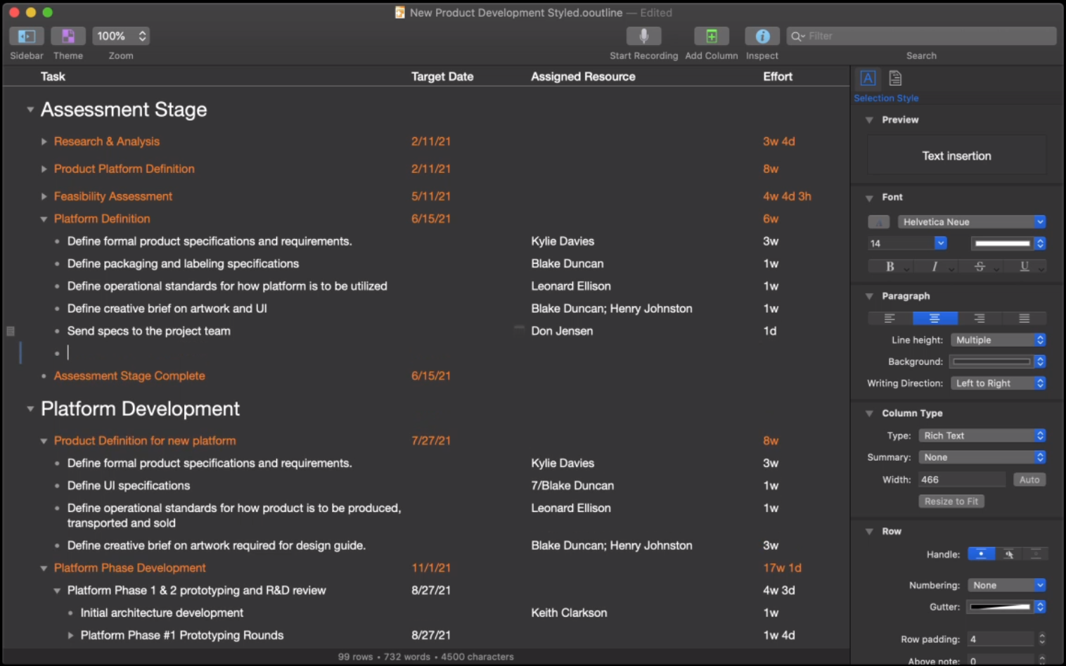 OmniOutliner