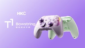 HKC 预热猎弦 T1 游戏手柄：旋控力摇杆与无线充电，8 月 31 日上市