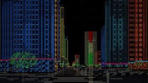 不用传统 3D 模型:开发者用 ASCII 字符构建可漫游城市