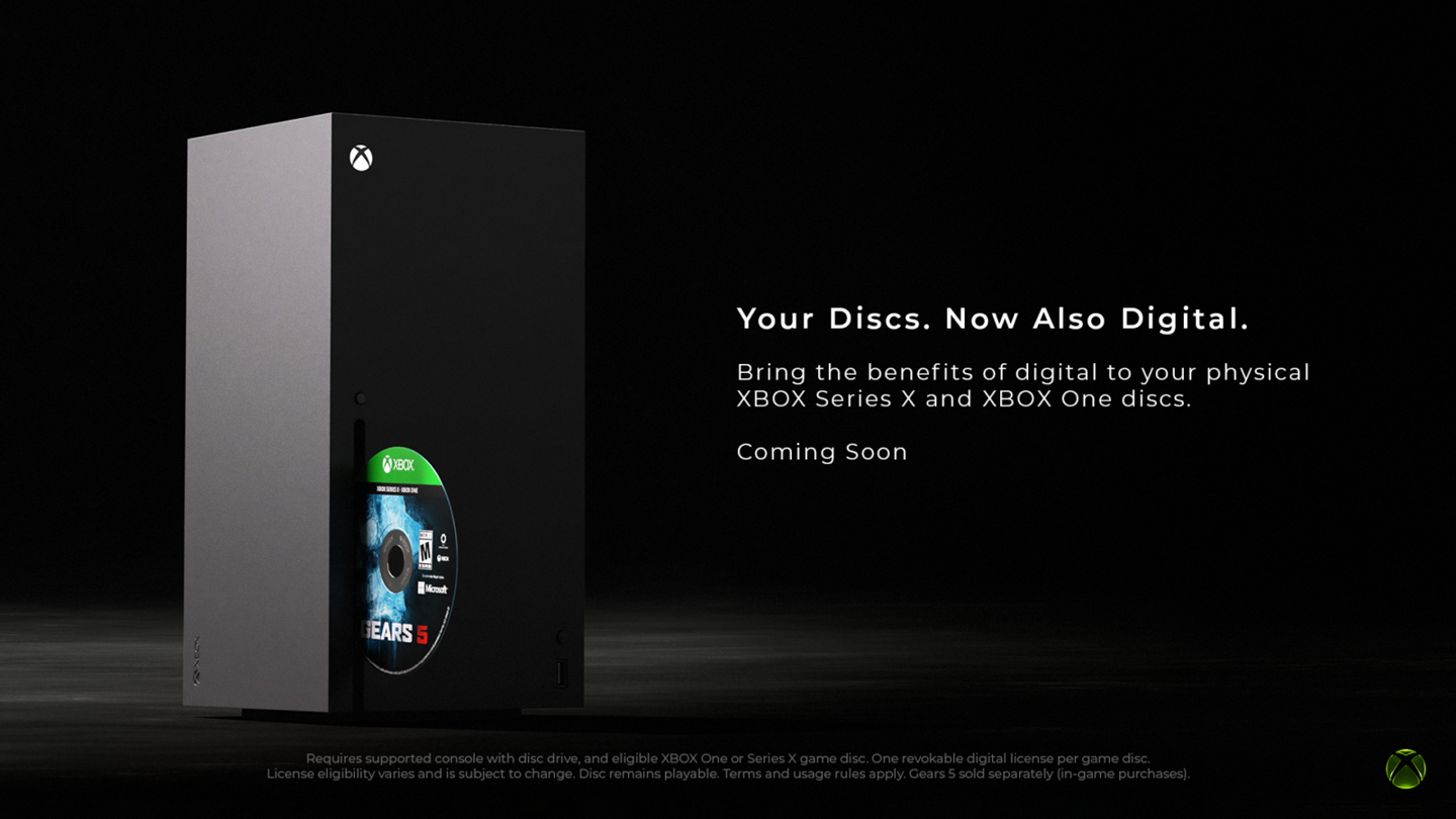 微软公布XBOX实体光盘游戏转数字版功能,8月31日开始测试
