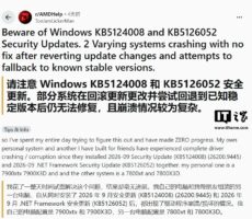 部分 AMD 用户反馈 Win11 九月更新引发驱动超时与死机