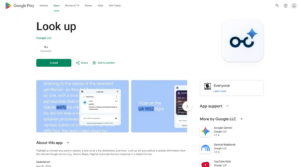 谷歌 Googlebook 配套应用 Look up 短暂上架,提供上下文查询