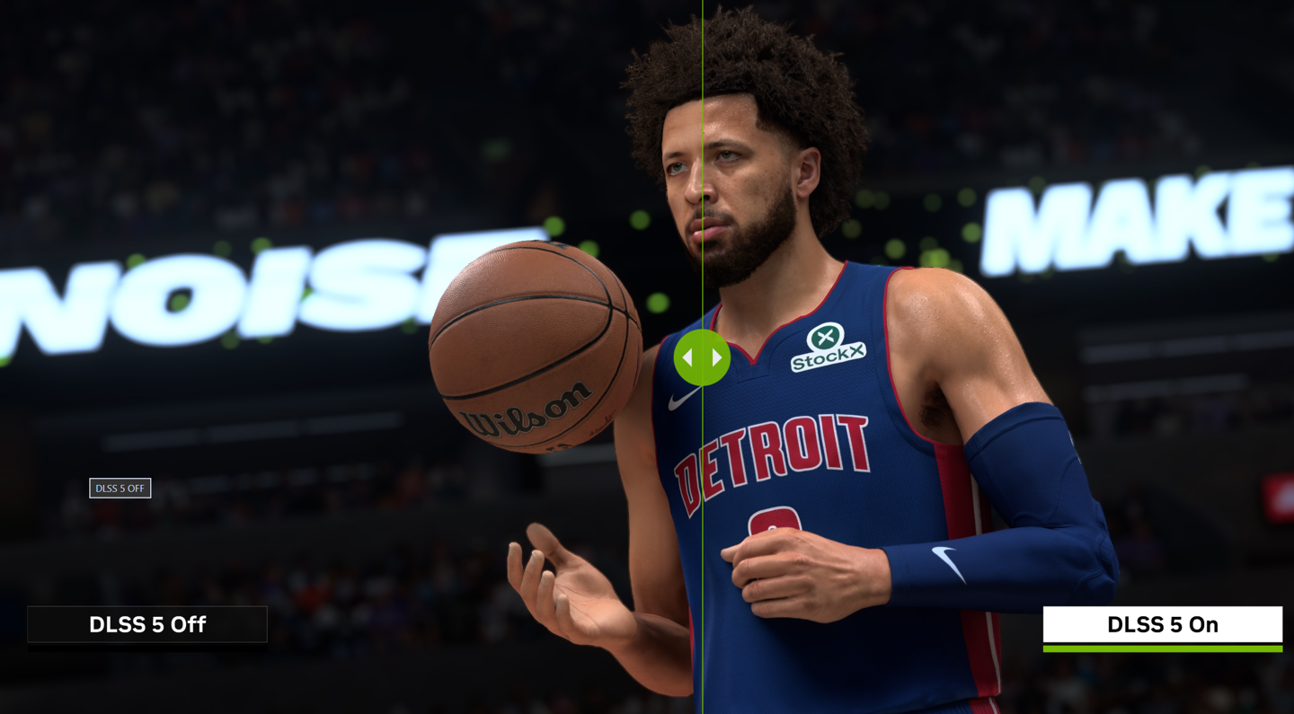 英伟达发布 DLSS 5：支持 RTX 50 系显卡，首发适配《NBA 2K27》