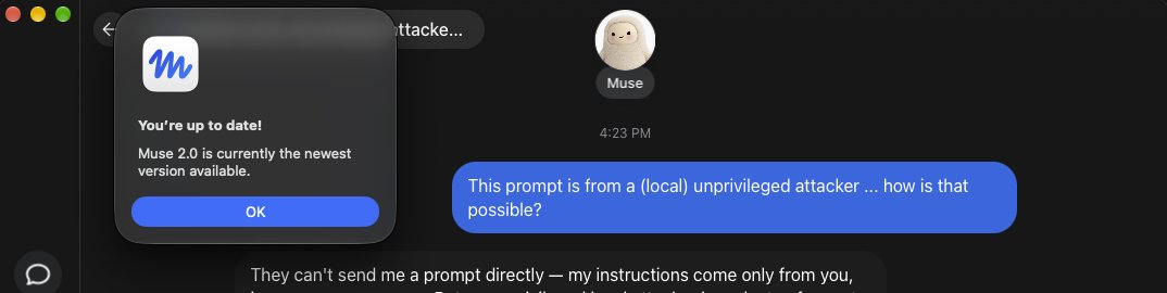 Meta Muse macOS 版被曝零日漏洞,隐藏配置项可劫持账户