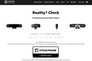 Steam Frame 或推彩色透视模块，可单独购买升级