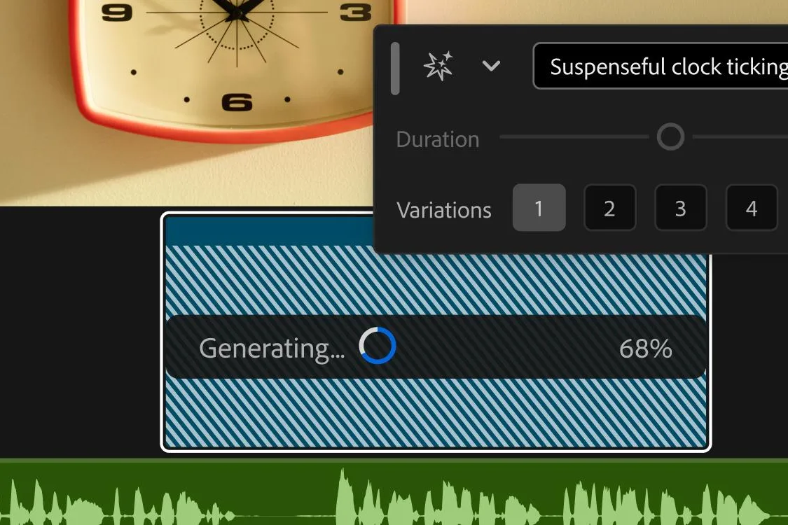 Adobe Premiere 更新生成式媒体工具:时间线内直接生成音视频素材