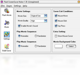 Flash ScreenSaver Maker