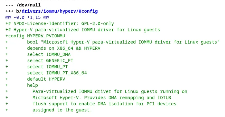 微软向 Linux 7.4 提交 Hyper-V 半虚拟化 IOMMU 驱动