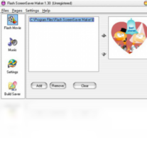 Flash ScreenSaver Maker-系统软件